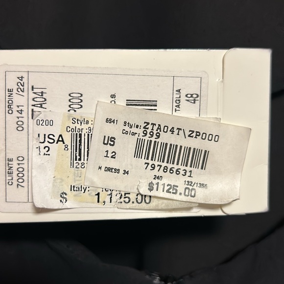 Armani Collezioni NWT 100% silk black cowl with halter strap neck cocktail dress - Picture 11 of 13